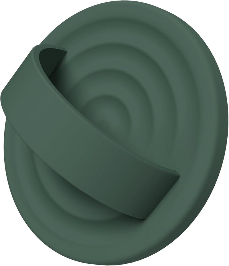COFFKER Magnetic Phone Grip Ring Holder, Liquid Silicone Magnet Cell Phone Grip Finger Loop, Compatible with Magsafe, Back of Phone for iPhone 17/16/15/14/13/12 Series, Alpine Green - Image 1